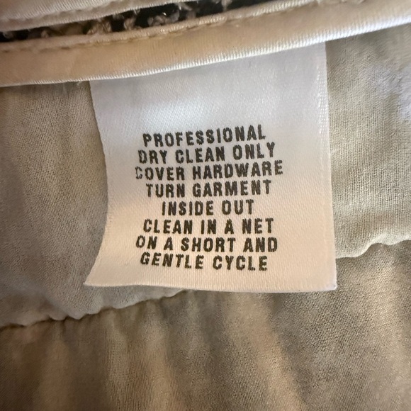 ST. John Couture Brown Tan Tweed Knit Full Zip Jacket Sz 12 Limited Edition Bead - Picture 9 of 12